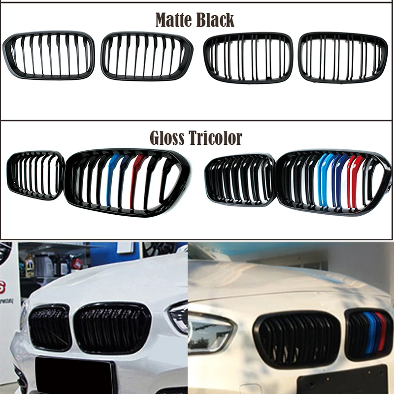 Решетки из углеродного волокна/черные для переднего бампера гоночные решетки BMW