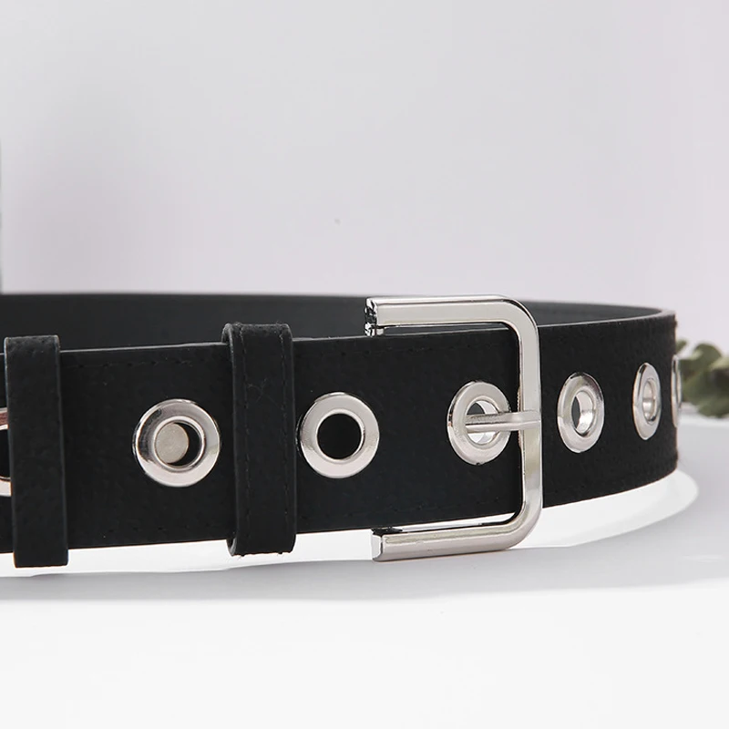 ELIfashion Pigskin Genuine Leather Belt Luxury Strap Dress And Jeans Belts For Women Fashion Shining Silver Buckle 9 Colors