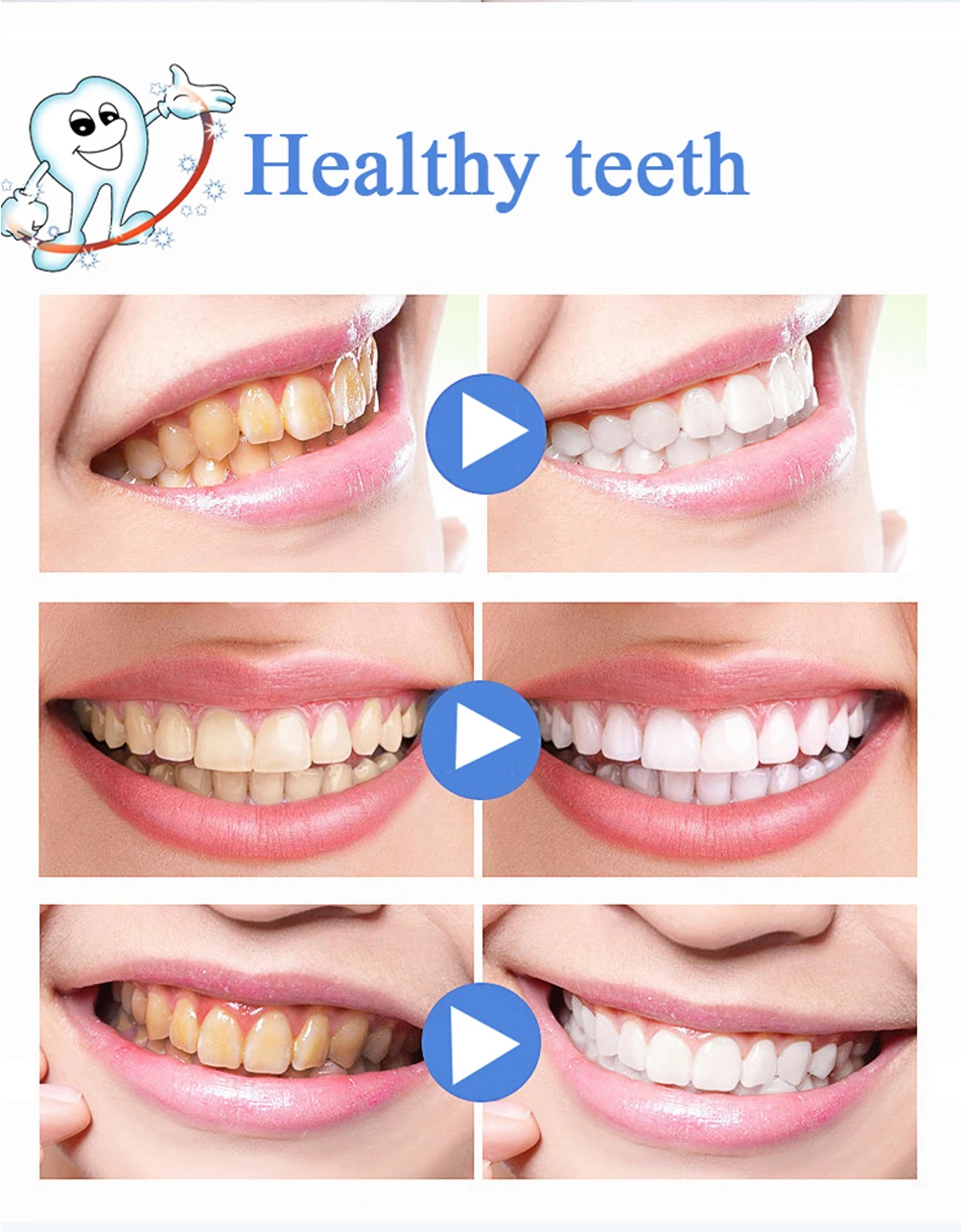 

Oral Care Teeth Whitening Powder 50ML Natural Tooth Whitener Powder Yellow Tooth Stains Tooth Cleaning Powder Oral Hygiene