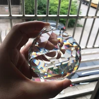 50mm feng shui hanging crystal ball sphere prism rainbow suncatcher chandelier pendant diy shinning rainbow maker