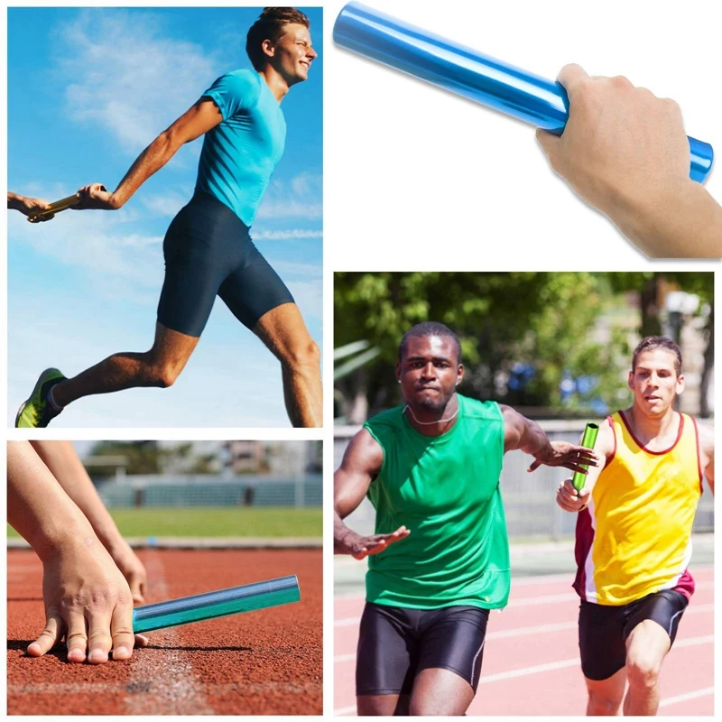 4 PCS Aluminum Relay Batons Track and Field Athletics Running Racing Match Game Sport Tool Training | Спорт и развлечения