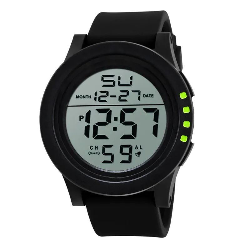 

HONHX Men Watch Electronic Watch LED Digital Quartz Watch Waterproof Silicone Band Sport Date Wristwatch Relojes Hombre 2021