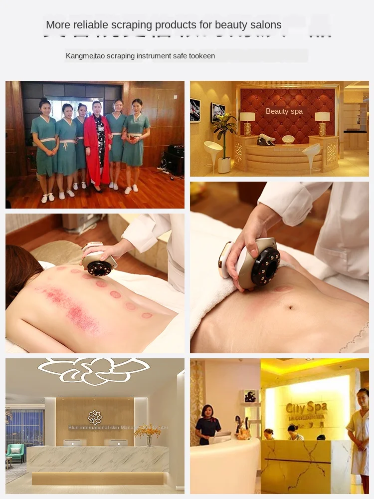 

Lithium battery charging electric massager whole body household relaxation treatments smart heating scraping instrument