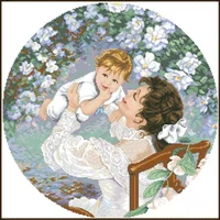 mother%e2%80%99s joy counted cross stitch kits printed canvas full embroidery 11ct needlework handicraft paintings home wall decor gifts