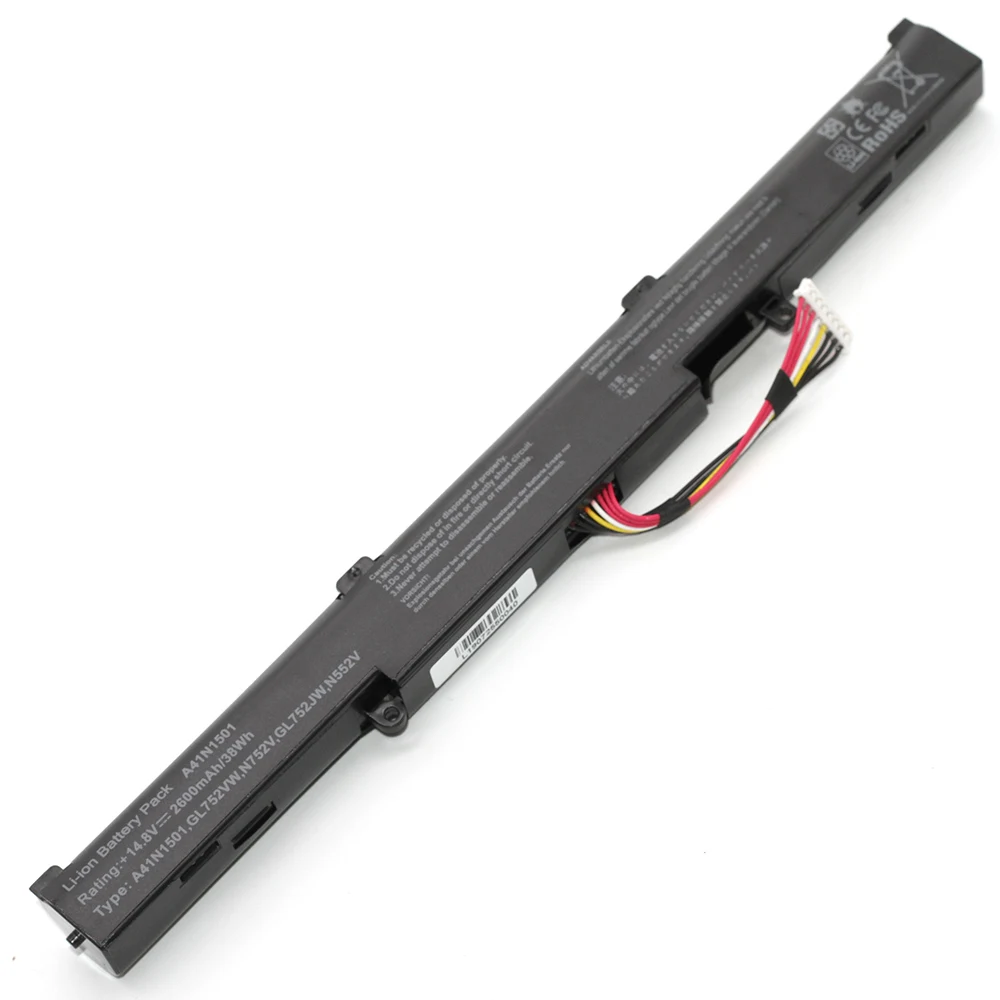 Goloolo 4 клетки Аккумулятор для ноутбука ASUS A41N1501 GL752JW GL752 GL752VL GL752VW N552 N552V N552VW N752 N752V N752VW серии