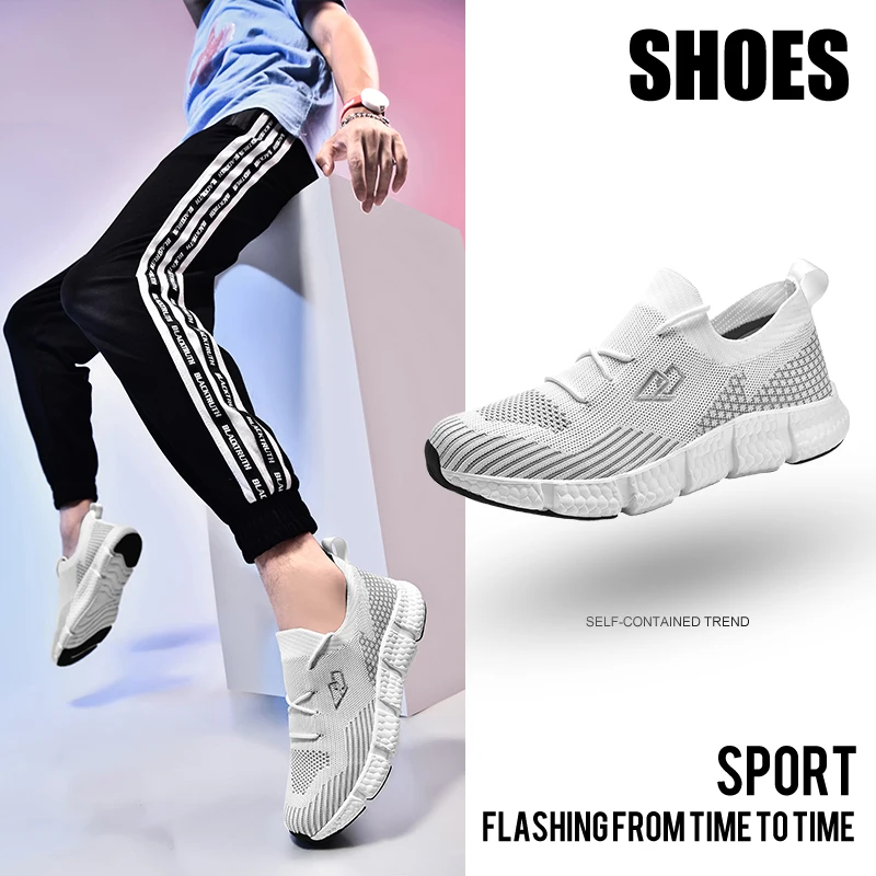 Mens Womens Running Shoes Breathable Sport Shoes High Quality Lightweight Tennis Shoes Comfortable Walking Shoes Trendy Sneakers