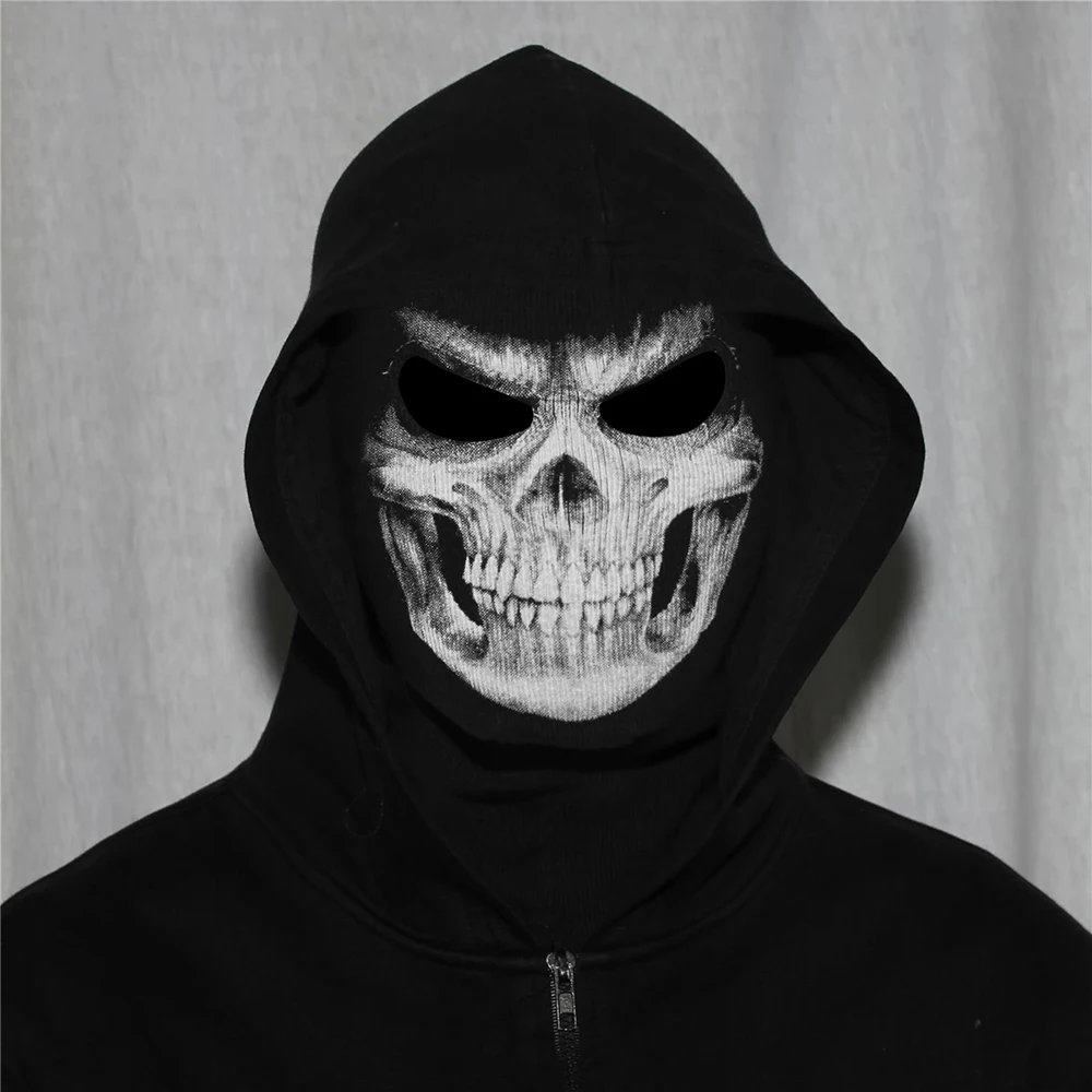 

Breathable Halloween Full Face Mask Ghost Skull Hood Balaclava CS Bandana Mask Head Scarf Horror Skeleton Party Costume Headwear