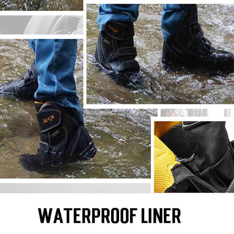 ARCX boot moto rcycle Водонепроницаемая натуральная коровья замша уличная мото rbike Chopper Cruiser moto botinki bottes moto