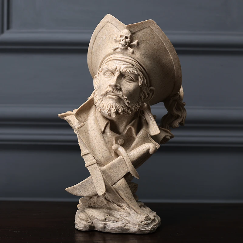 

Abstract Nordic Character Pirate Decoration Home Decoration Hallway Living Room Bookcase Wine Cabinet Decorations Resin Crafts