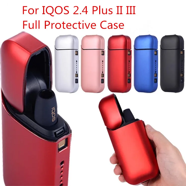 Модный черный цветной чехол для ПК для IQOS 2,4 Plus II III электронная сигарета для IQOS полный защитный чехол