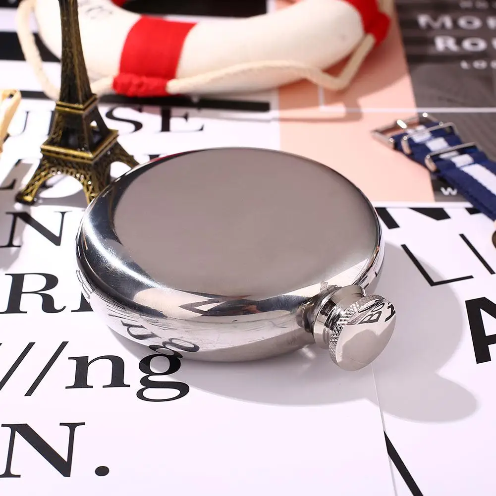 5 унций круглый винный горшок Кемпинг кувшин фляжка нержавеющая сталь банка