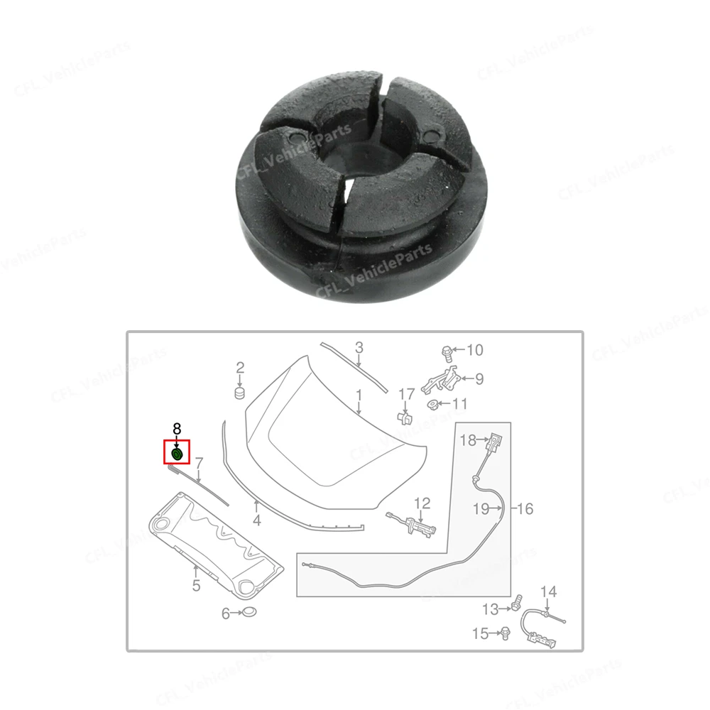 Опора капота Rod Grommet Pathfinder Altima Sentra 65512 R3000 для Nissan 200SX 1995 1998 350Z 2003 2008 Quest 1993 2003|Поршни