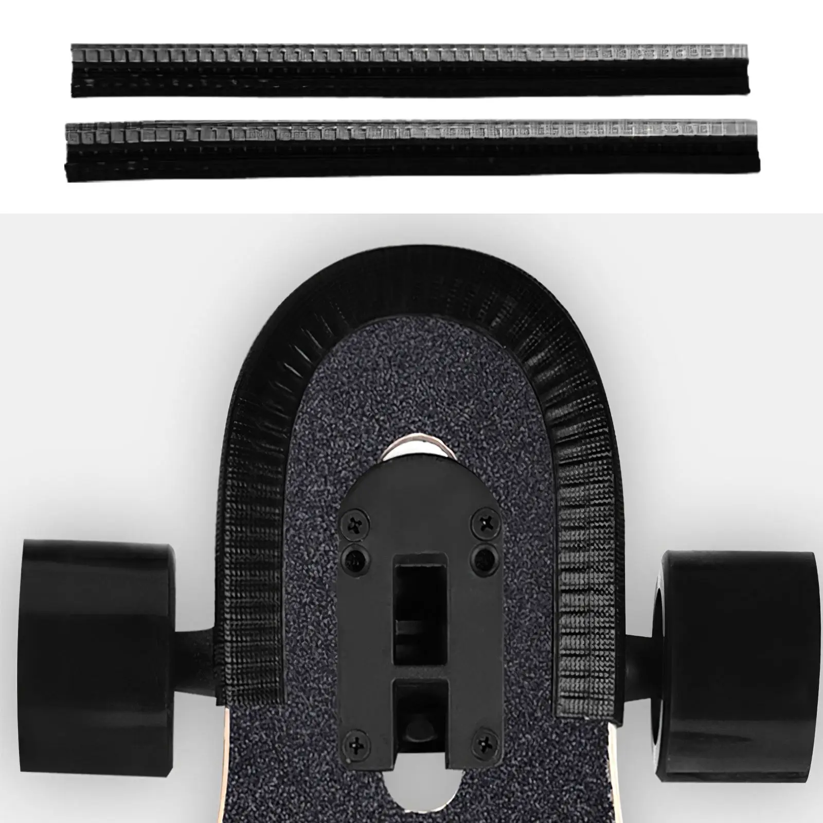2Pcs Universal Skateboard Deck Guard Protector U-Channel Design Edge Bump Bumper Cover Longboard Anticollision Rubber Seal Strip | Спорт и