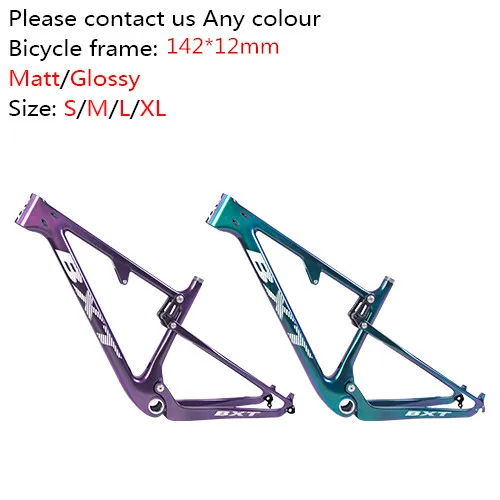 any color 2 Горный велосипед 29er карбоновая рама MTB велосипед полная подвеска полный велосипед 1*11 скорость 29er* 2,1 mtb Шины - Цвет: any color 2