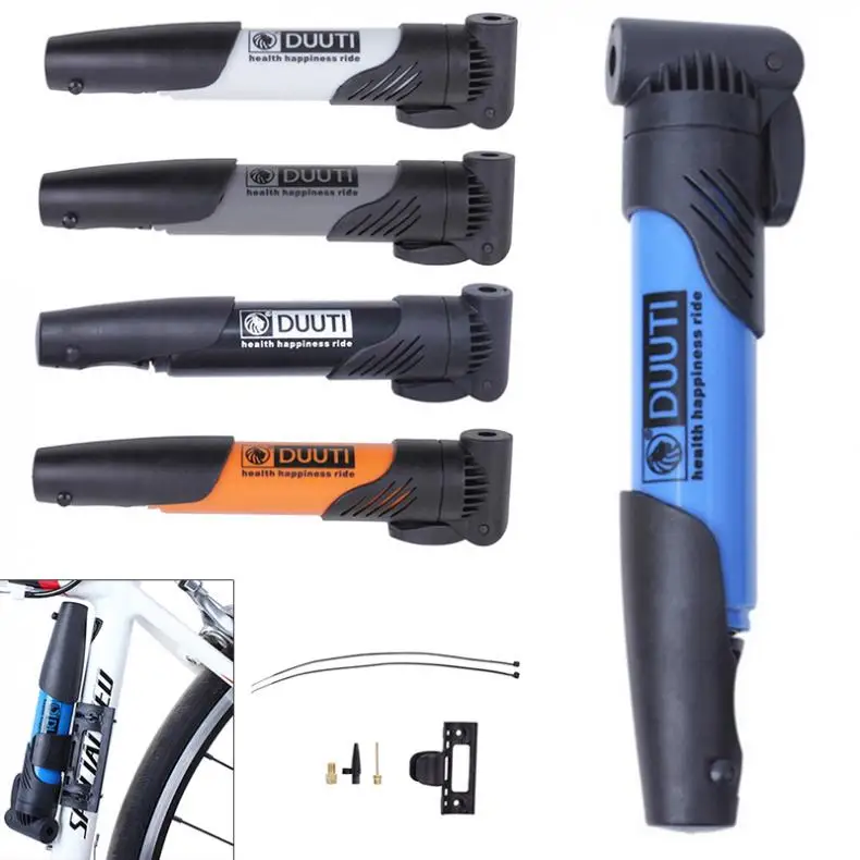 Портативный высокопрочный пластиковый велосипедный воздушный мини насос для