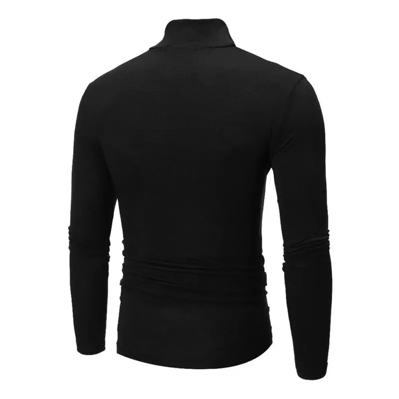 Новинка 2019 осенне зимний мужской свитер Мужская водолазка однотонные