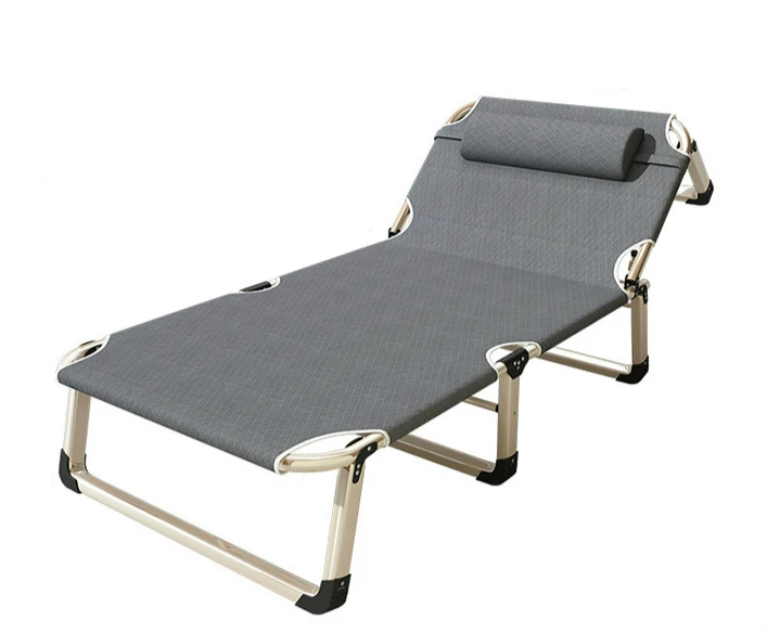 

Folding bed single bed siesta home simple lunch bed accompanying portable multi-function camp bed office recliner