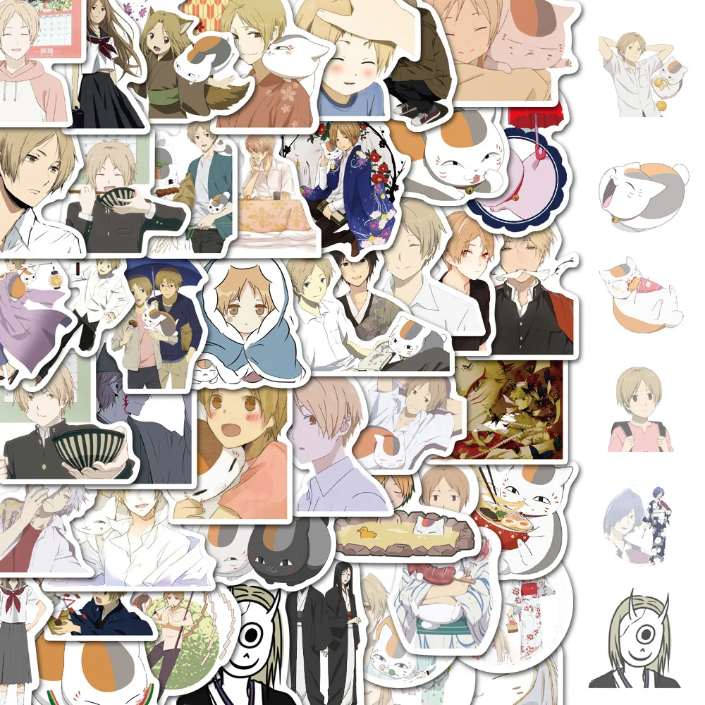 

10/30/50PCS New Animation Natsume Friends Account Manual Sticker Notebook Decoration Waterproof Sticker Wholesale