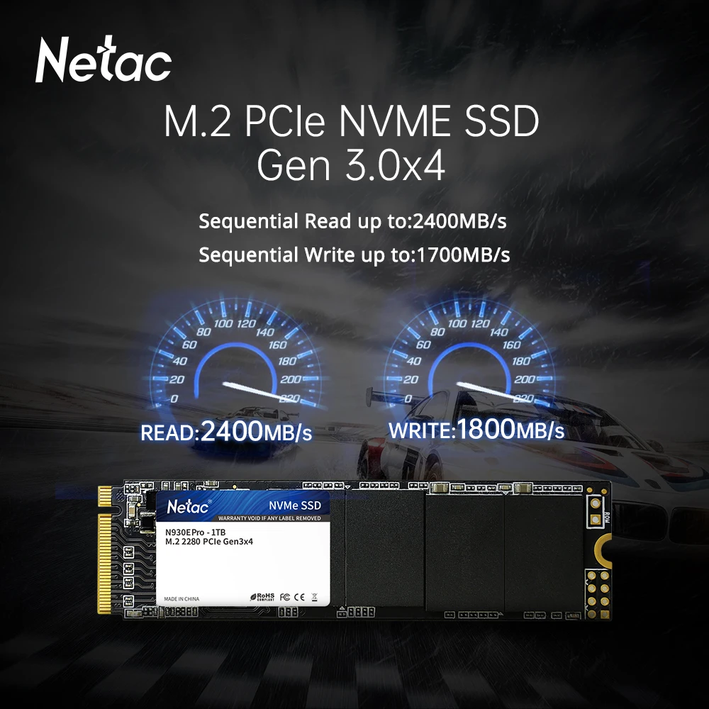 Внутренний твердотельный накопитель Netac SSD M2 1 ТБ NVME 128 ГБ 512 M.2 2280 256 жесткий диск HDD