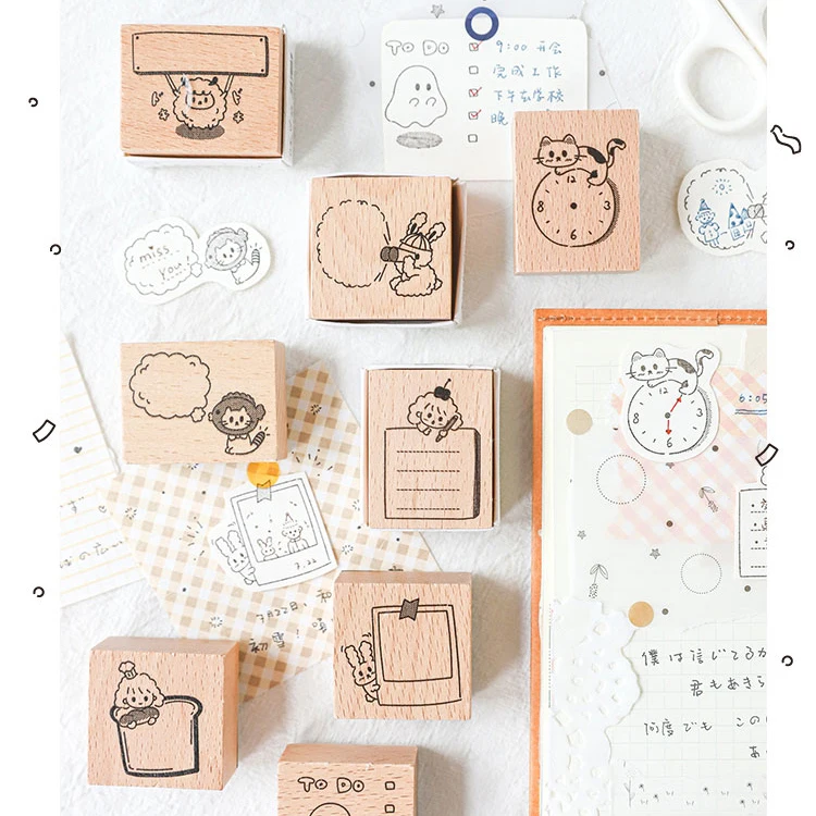 Винтажные чтобы сделать список кошачьи часы украшения Штампы деревянные и