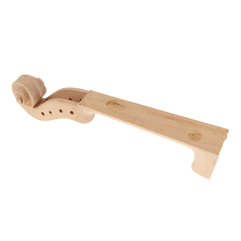 

Maple Violin Neck With Ebony Fingerboard For 4/4 Full Size Violin DIY Parts