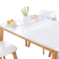 transparent table cloth table cover mat waterproof matte dining table pvc tablecloth kitchen oil cloth diy glass soft tablecloth