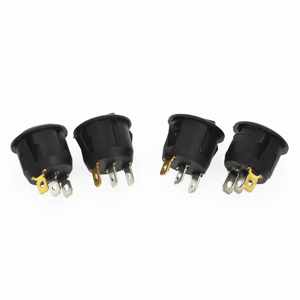 1 шт. 3 контакта со светодиодными огнями переключатель 12V 16A DC 23*23*25 мм