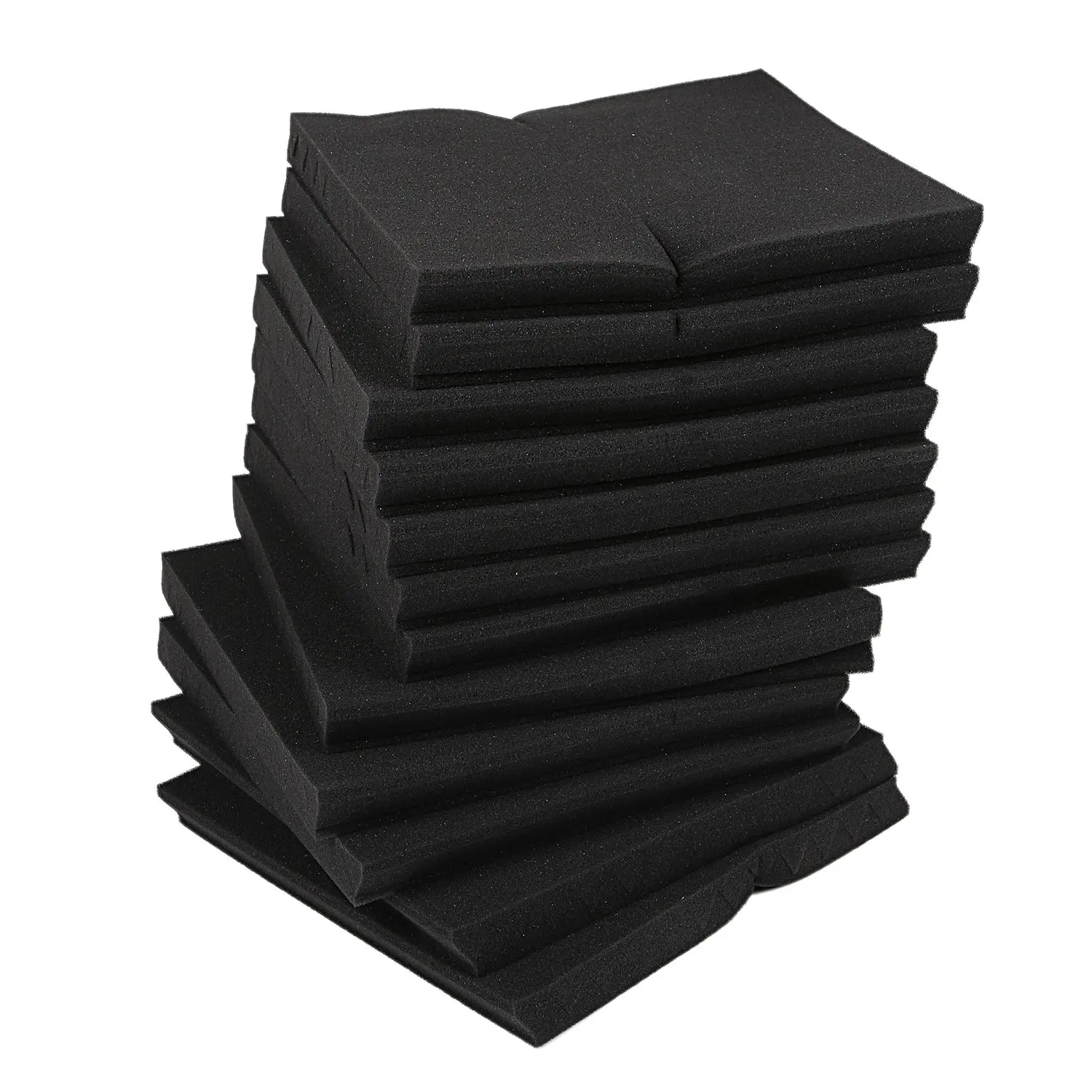 

24 Pack Acoustic Panels Studio Foam Wedges 1 inch X 12 inch X 12 inch