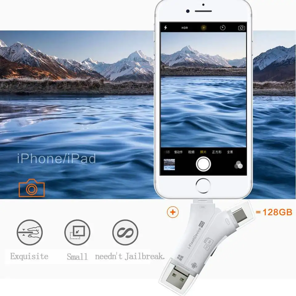 

4 1 i - USB Micro SD TF Card Reader iPhone iPadMacbook Android Tpye C