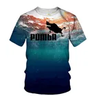 Мужская футболка с принтом 3D Spoof Pumba, новые летние футболки с круглым вырезом и коротким рукавом, топы, забавная Стильная мужская одежда, модные повседневные футболки, 2021