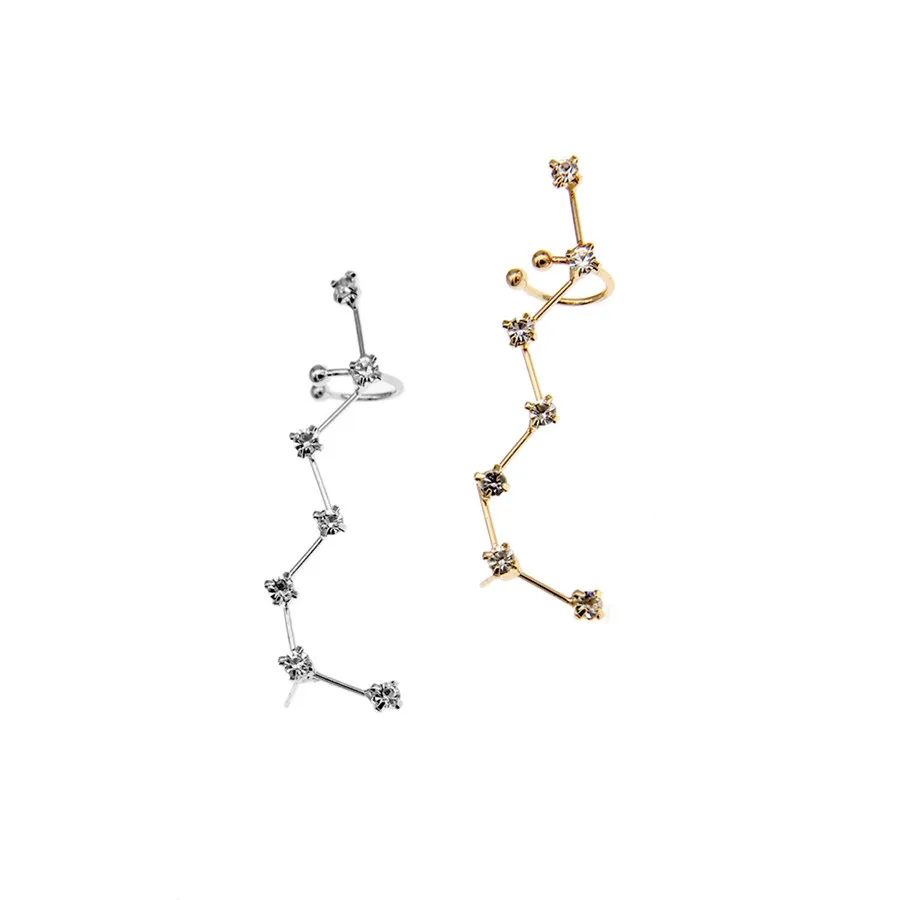 

Constellation Stud Earrings Woman's Creative Big Dipper Crystal Earring Girl's Dinner Party Ear Jewelry Accessories Gift