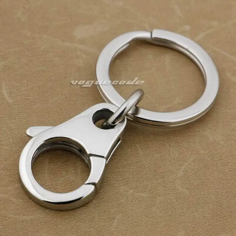 316L простой брелок из нержавеющей стали для мужчин Байкер Рокер 3P003KC | Украшения и