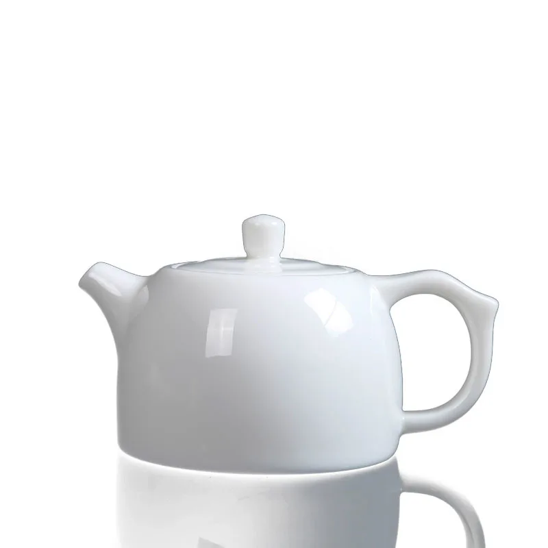 

Ceramic Ivory Ceramic Whiteware Pure White High-Grade Ceramic Teapot Jade Porcelain Tea Making Pot