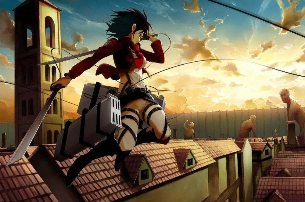 Аниме Атака Титанов Eren Jaeger Косплей костюмы Levi · Ackerman Scout Regiment хлопок для женщин и мужчин тренчи с капюшоном комбинезоны пальто