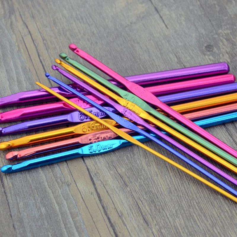 Рандомный набор крючков для вязания рандомные цвета ручные вязальные спицы