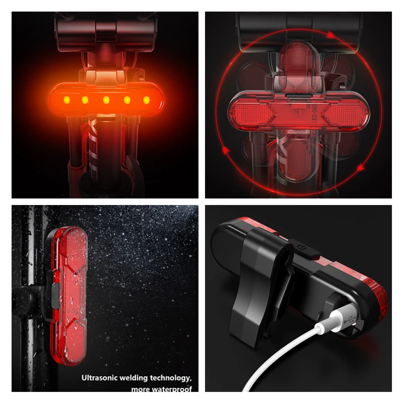 

Bike Headlight USB Rechargeable Handlebar Light Bike Horn LCD Cycle Computer