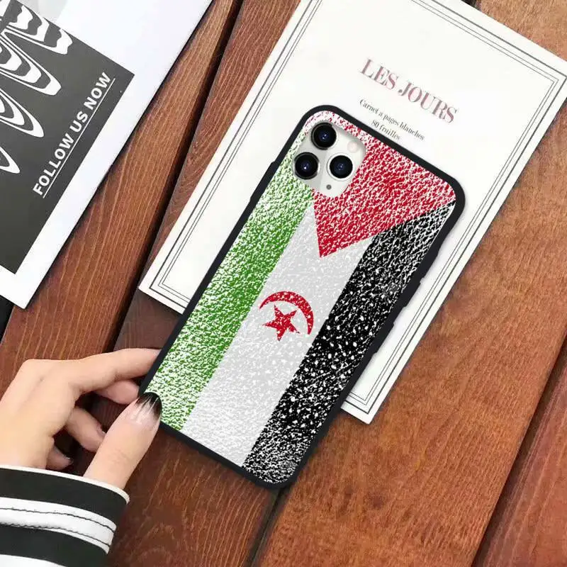 

Western Sahara Flag Phone Case for iPhone 11 12 pro XS MAX 8 7 6 6S Plus X 5S SE 2020 XR
