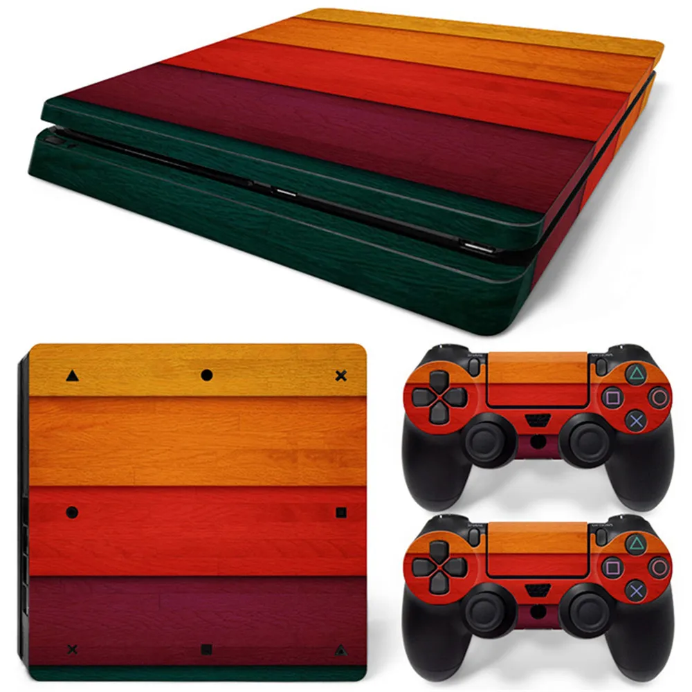 Для PS4 slim Skin дизайнерская наклейка для PlayStation 4 SLIM System plus Two (2) наклейки контроллер