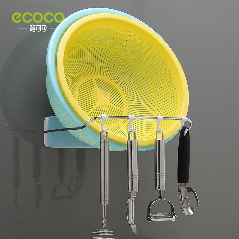 

ECOCO Washbasin Rack Saving Space Wall-Mounted Bathroom Washstand Multifunction Basin Shelf Kitchen Storage Racks