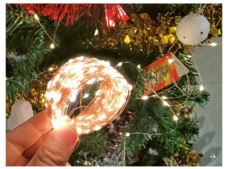 

Usb String Lights Led Holiday Lights Christmas Wedding Decoration Star String Lights Usb Copper Wire Lights Christmas Party