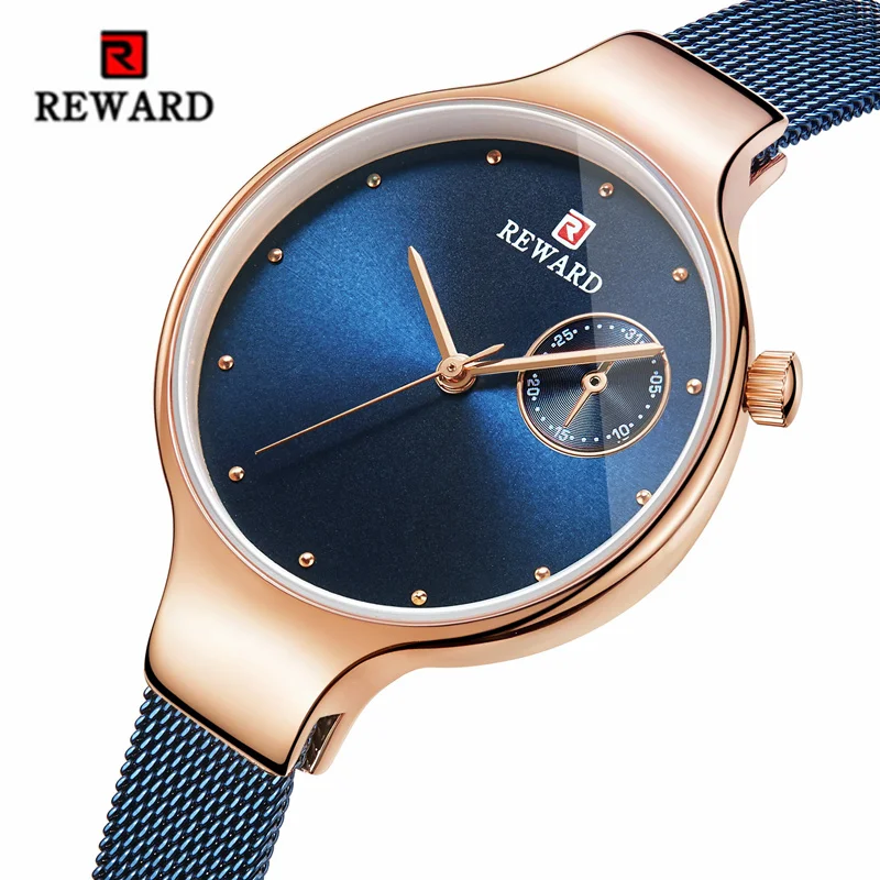 

Часы наручные женские кварцевые с ремешком из нержавеющей стали, 3 АТМ