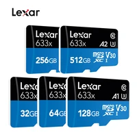 lexar 633x micro sd cards 64gb 128gb 256gb 512gb microsdxc uhs i tf card 32gb microsdhc memory card class10 95mb for phone gopro