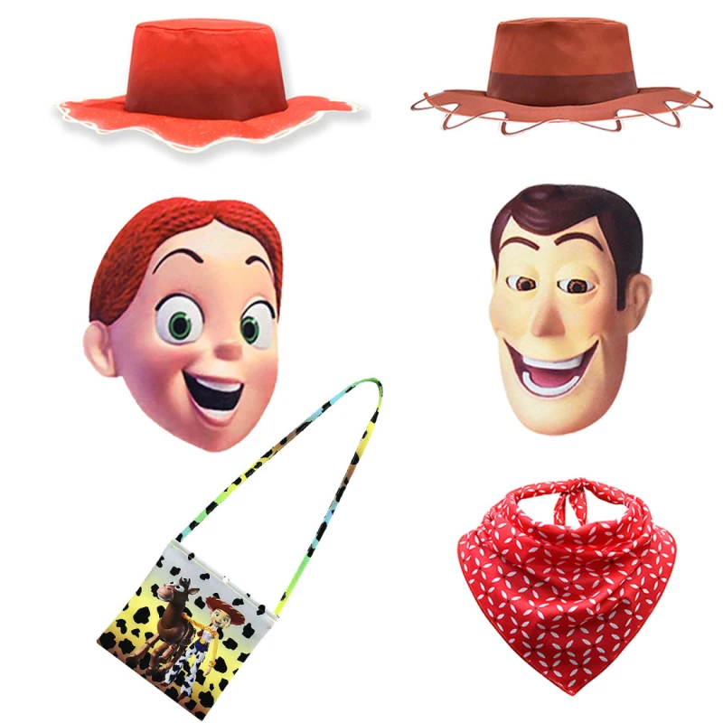 2019 фильм История Игрушек 4 Вуди Джесси Косплей шляпа шапка маска сумка с шарфом
