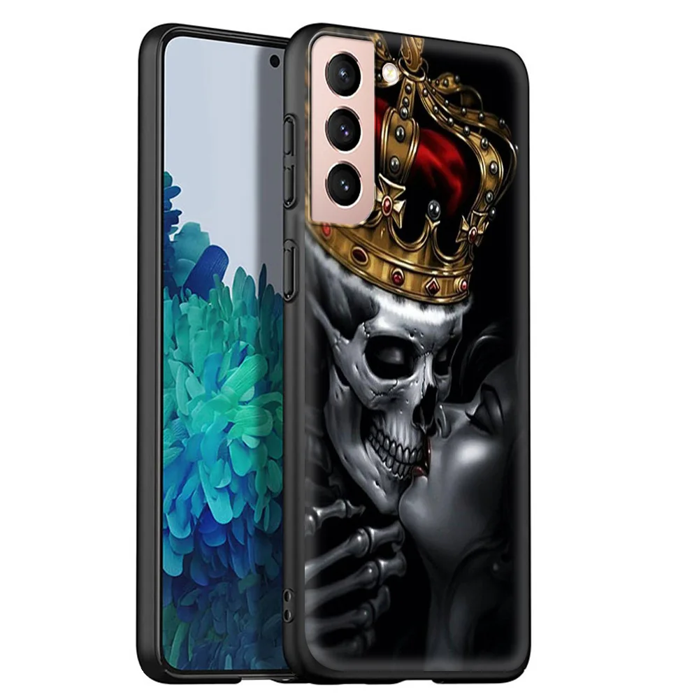 

Skull Silicone TPU Cover for Samsung Galaxy Note 20 Ultra Luxury Case Note 10 Lite 9 8 5G Phone Funda Coque