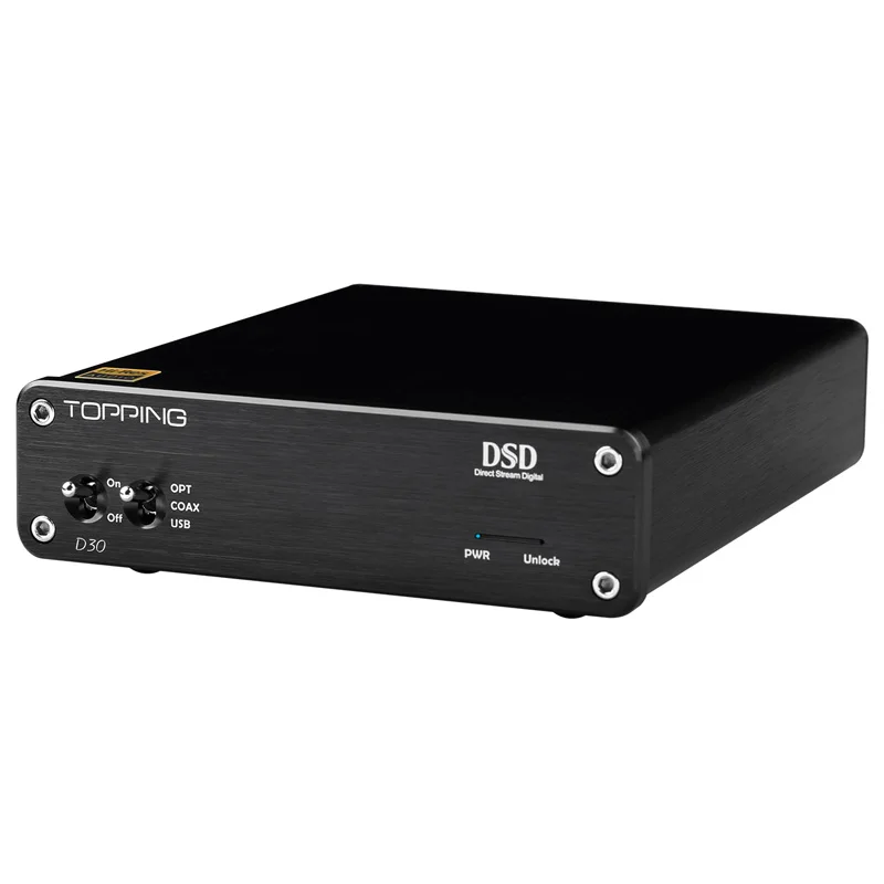 TOPPING D30 DSD аудио декодер поддержка USB коаксиальный Оптический волоконный вход XMOS