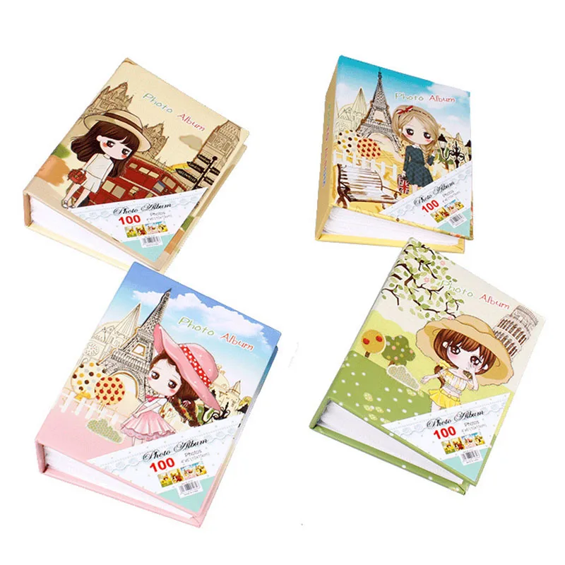 Альбом для фотографий милая девочка 6 дюймов 100 листов 1 шт.|Фотоальбомы| |