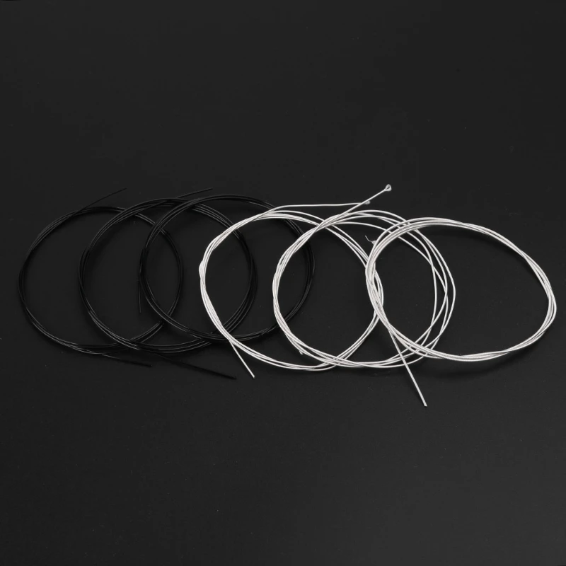 

6pcs/set C101 Classical Guitar Strings Black Nylon Fiber Silver Plated String