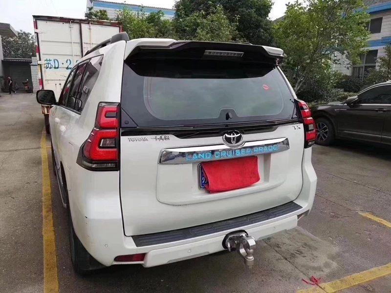 Автомобильный Стайлинг для Toyota Cruiser Prado FJ150 FJ 150 2010- ABS пластик белый черный цвет на заднее отделение кузова крыло Средний спойлер