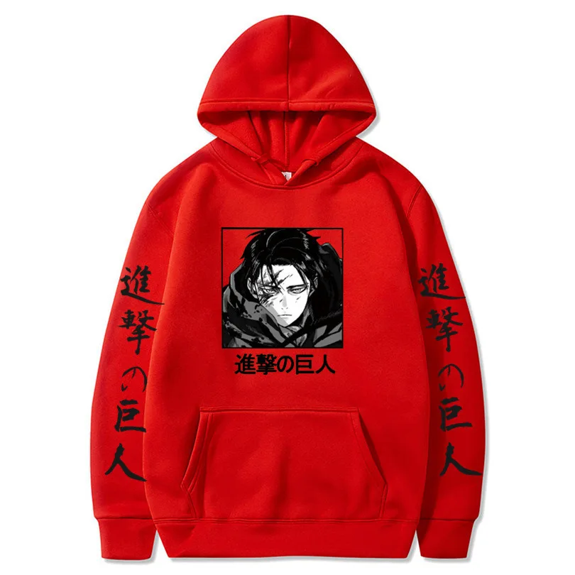 

2021Japanese Hoodie Attack on Titan Fashion Pullovers Fleece Sweatshirts Streetwear Harajuku Men Women Hip Hop Casual Male Tops