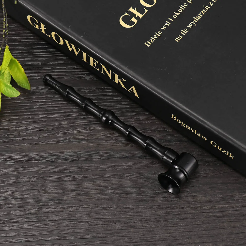 

Bamboo Shape Long Tobacco Stems Smoke Metal Pipes Portable Creative Smoking Pipe Herb Tobacco Pipe Gift Grinder Gifts for Men